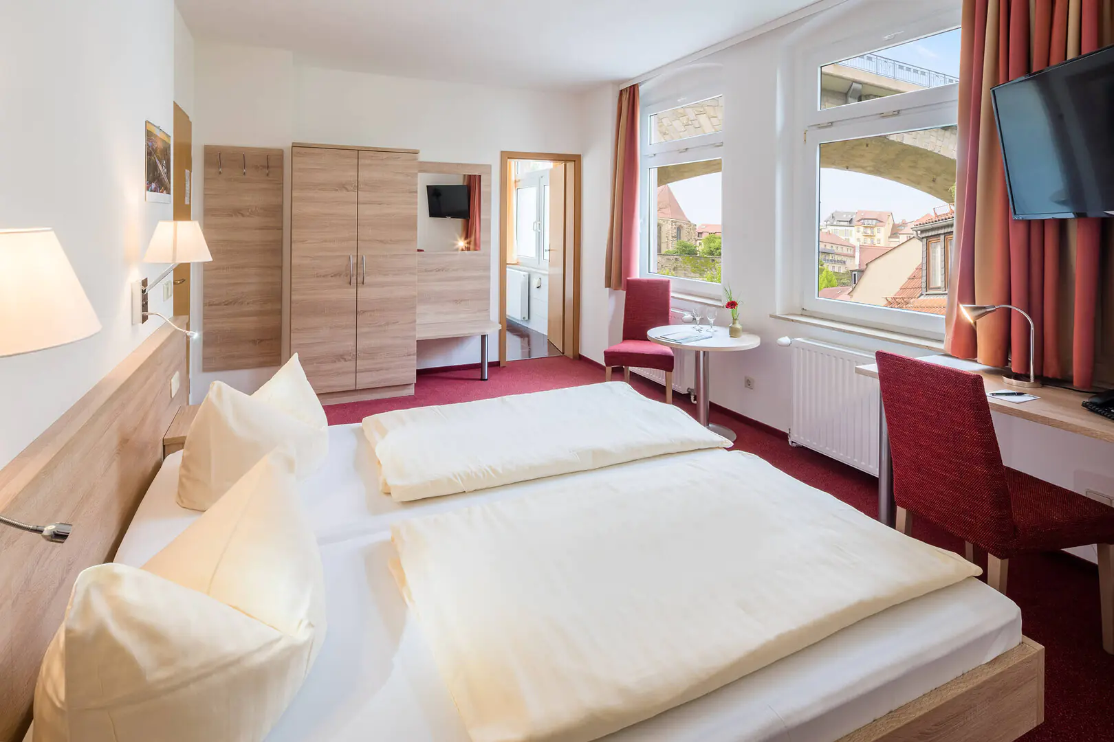 Doppelzimmer in der Spree-Pension